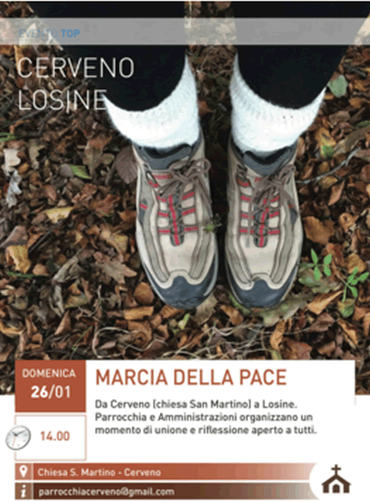 Marcia della Pace Cerveno Losine 