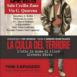 Toni Capuozzo che presenta il libro La culla del terrore a Gavardo