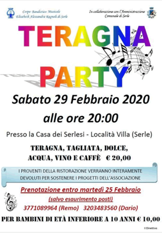 Teragna Party a Serle 