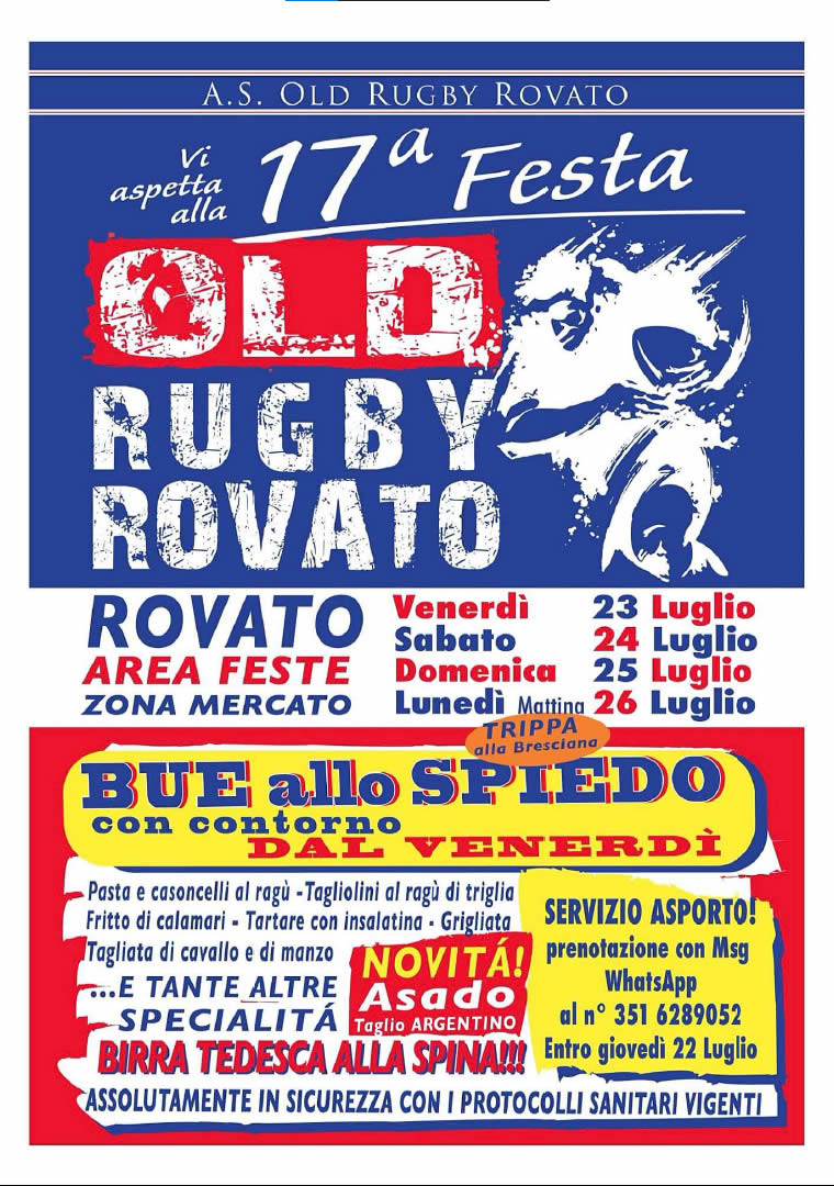 rovato - festa del rugby