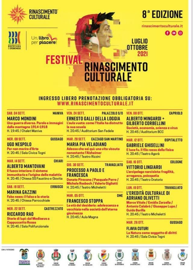Locandina Festival Rinascimento Culturale 2021
