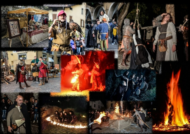 immagini della festa medievale di Borno