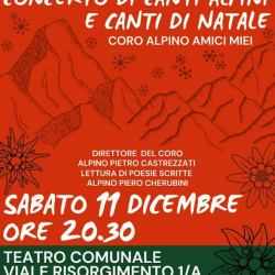 Concerto di canti alpini e canti di natale a Cellatica