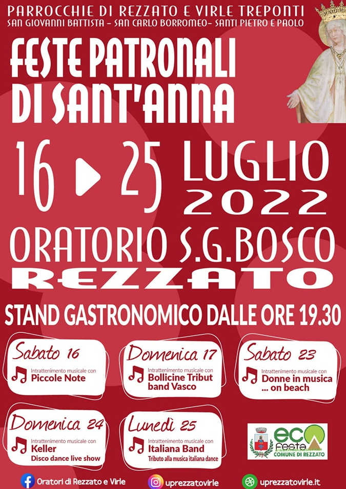 Feste di Sant'Anna 2022 - Rezzato e Virle Treponti