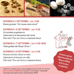 Laboratorio archeologico - Museo Orma Pezzaze