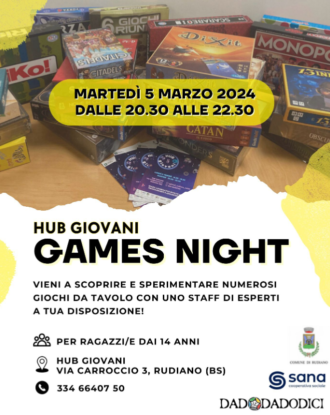 Games night - Rudiano