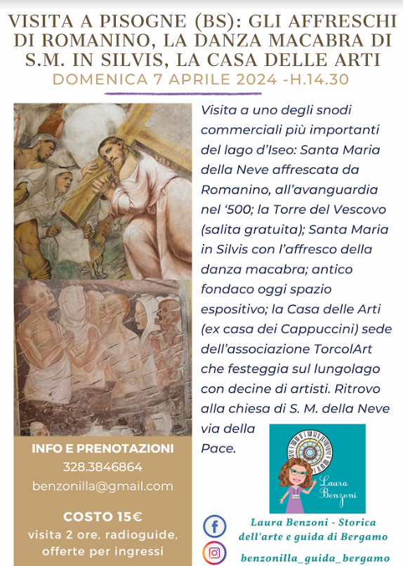 Visita guidata a Pisogne: gli affreschi di Romanino, S. Maria in Silvis, la Casa delle Arti