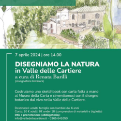 Workshop " Disegniamo la natura in valle delle cartiere"