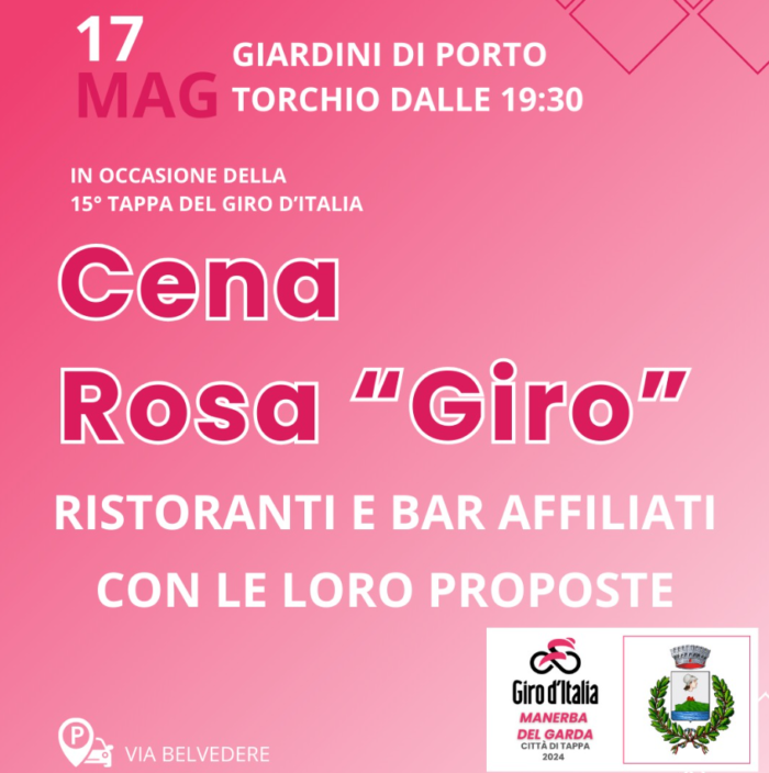 Cena rosa "Giro" - Manerba del Garda