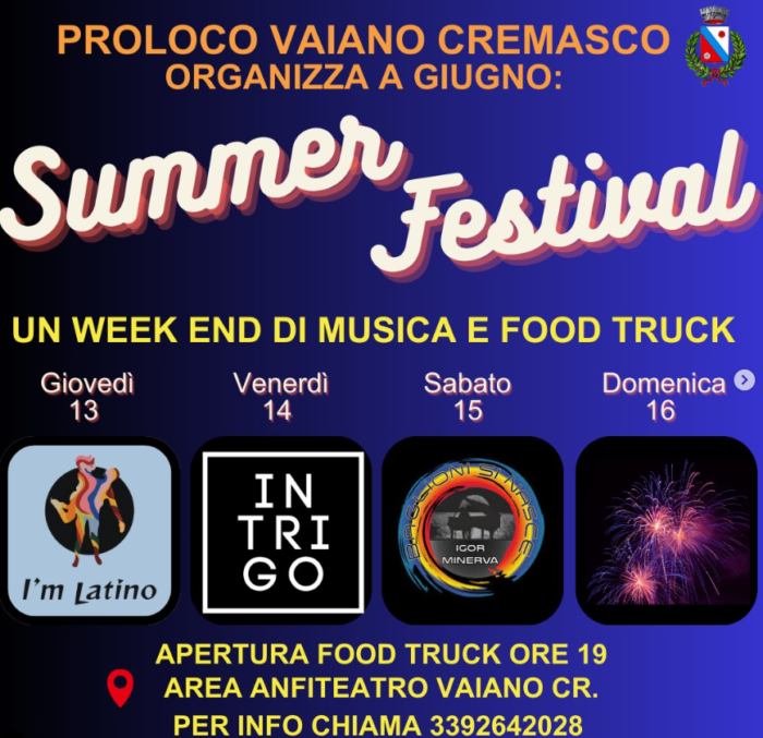 Summer Festival a Vaiano Cremasco (CR)