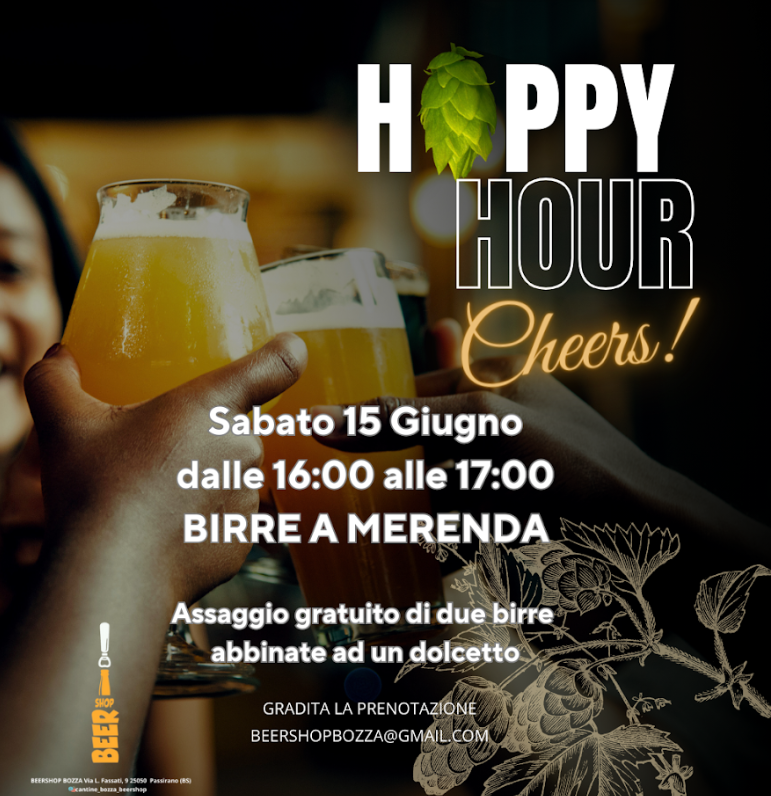 Hoppy hours-birre a merenda - Passirano