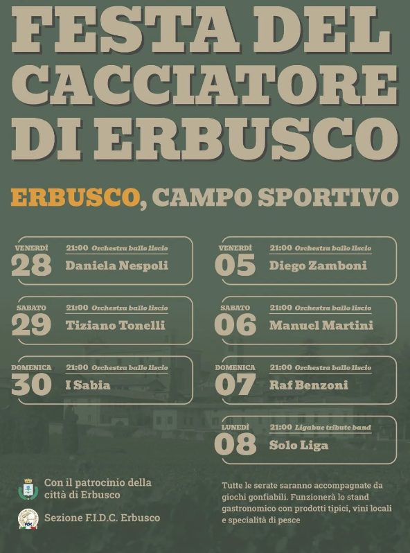 Festa del cacciatore di Erbusco