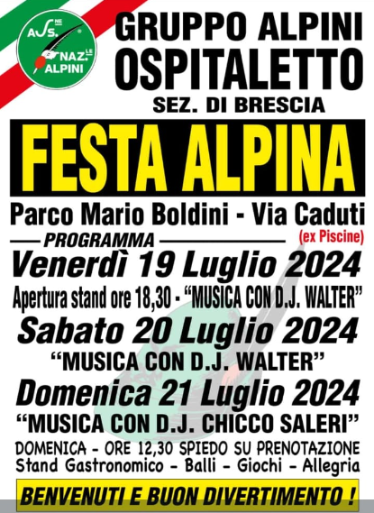 Festa Alpina a Ospitaletto