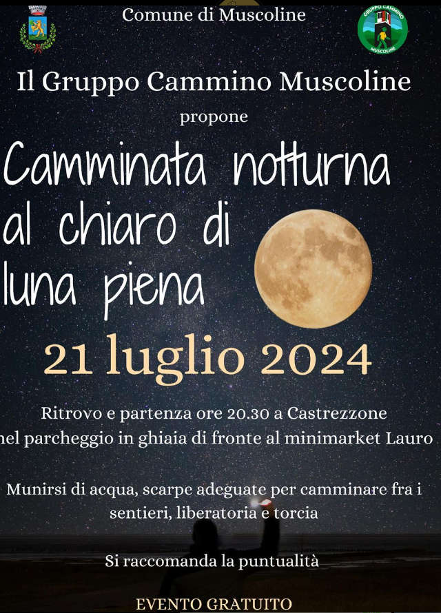 Camminata notturna al chiaro di luna - Muscoline