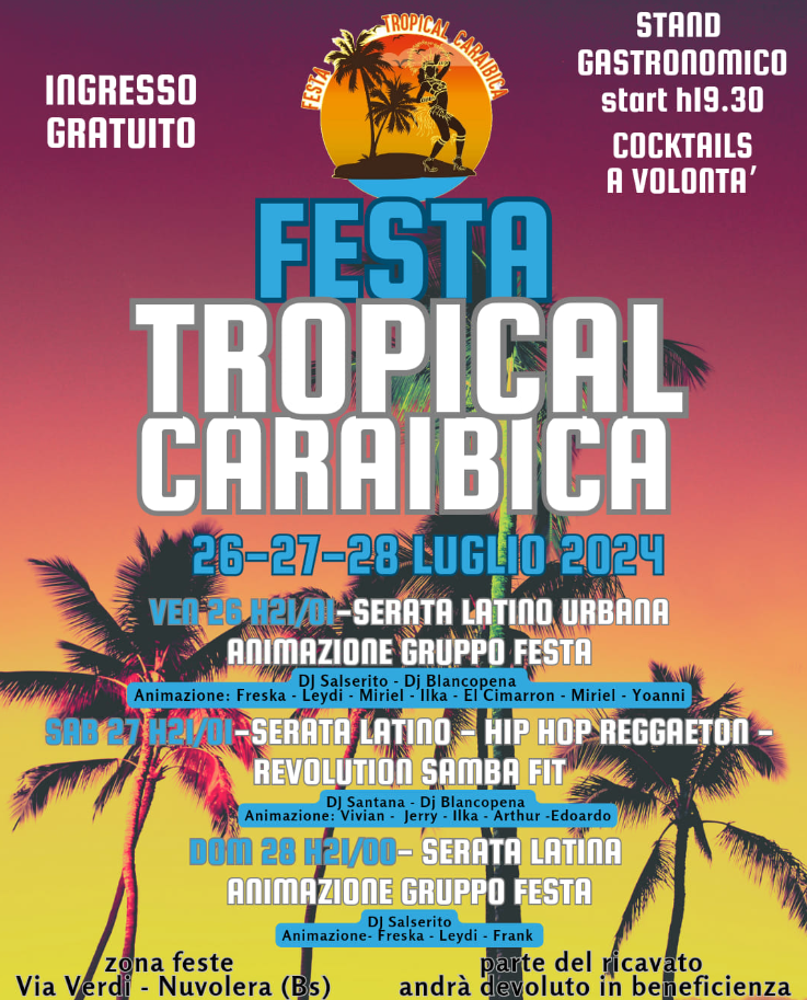 Festa tropical caraibica - Nuvolera