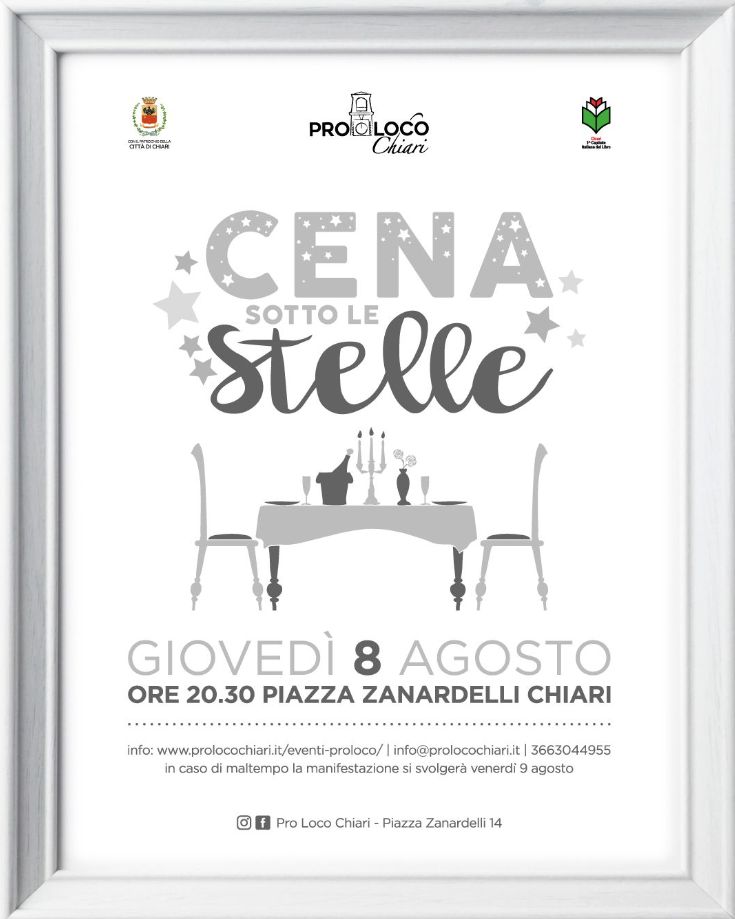 Cena sotto le stelle - Chiari