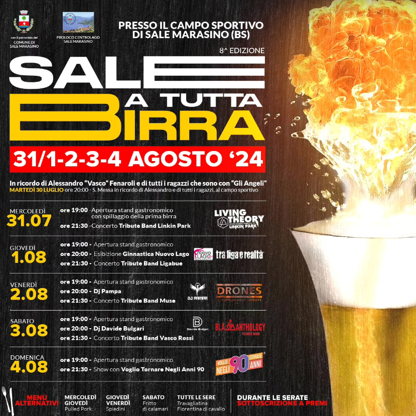 Sala a tutta birra a Sale Marasino