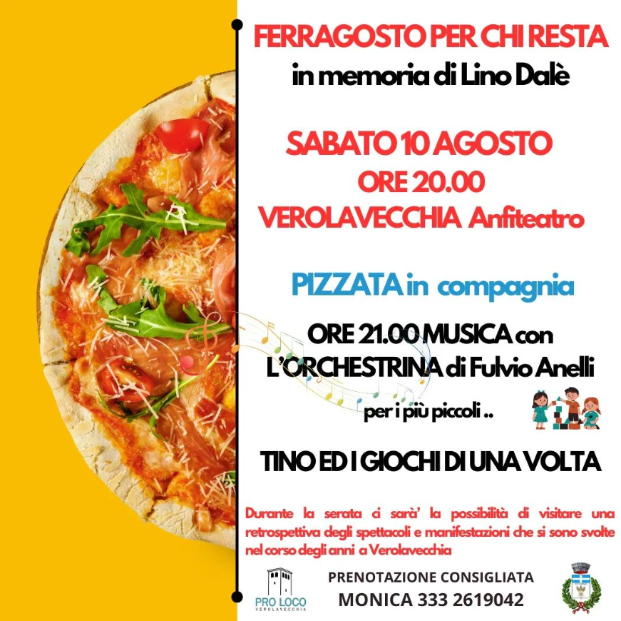 Ferragosto per chi resta a verolavecchia 