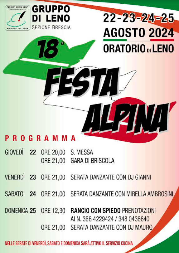 18a Festa Alpina - Oratorio di Leno (BS)