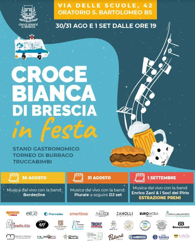 Croce Bianca di Brescia in festa