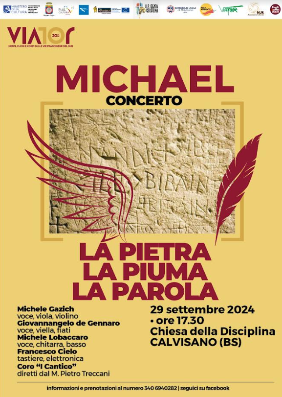 MICHAEL. La pietra la piuma la parola - Calvisano