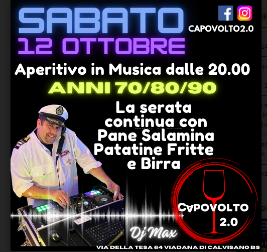 Serata in Musica 70/80/90 - Viadana di Calvisano