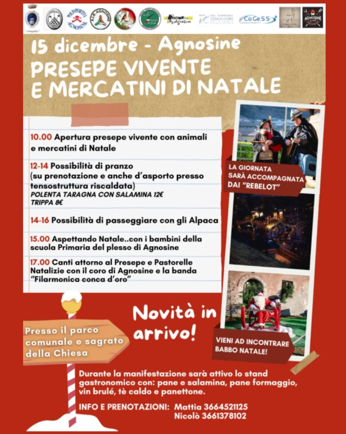 Presepe Vivente e Mercatini di Natale - Agnosine