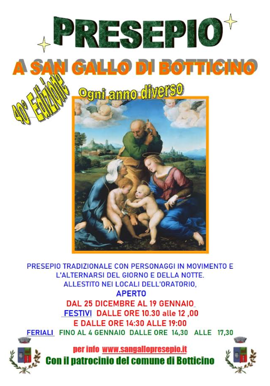 40° presepio oratorio San Gallo - Frazione di Botticino